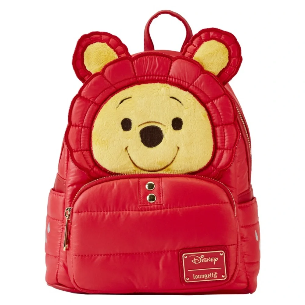 Disney Winnie the Pooh Rainy Day Puffer Jacket Cosplay Mini Backpack NWT